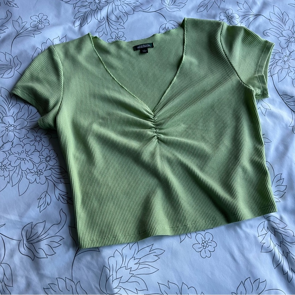 WILD FABLE | Green Crop Top